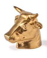 moneybox don't eat me, save me cow, Gold, small