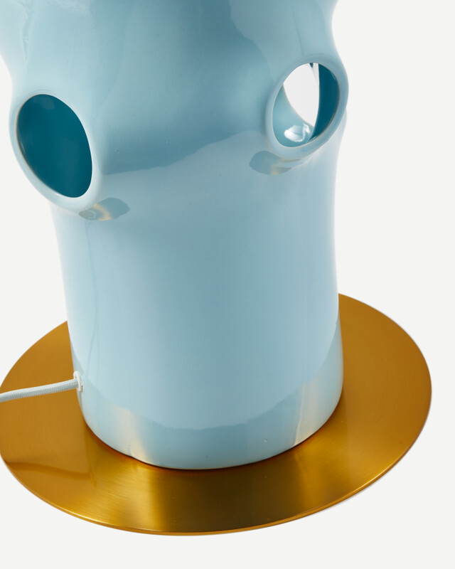 floor lamp bulle beige, light blue, pdp