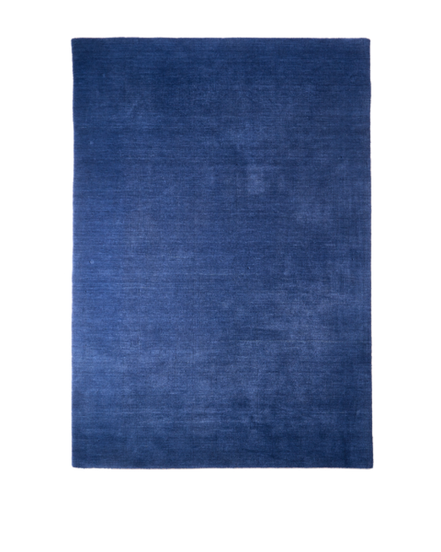 carpet outline dark green / lime 170x240, Dark blue, large