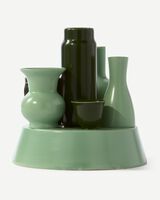hong kong vase green, Dark green , small