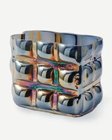 vase bubble white S, Dark blue, small