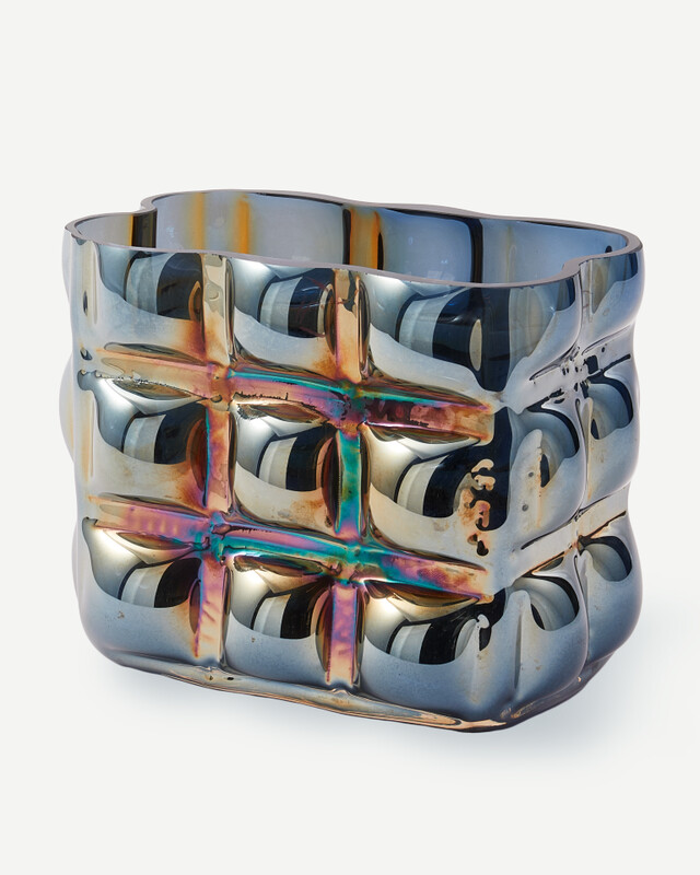 vase bubble white S, Dark blue, pdp