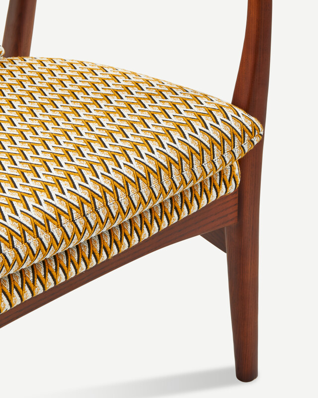 chair peggy geo ochre (FSC 100% certified), Ochre, pdp