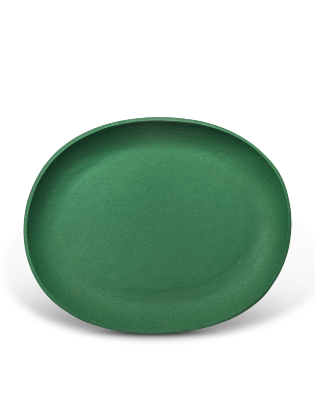 Tray Greek brown set 3, Dark green, large
