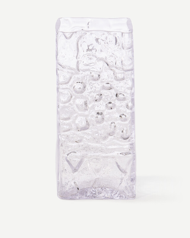 vase relief square dk. green, Transparant, pdp