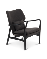 Chair Peggy fabric smooth ochre (FSC 100% certified), Black, small