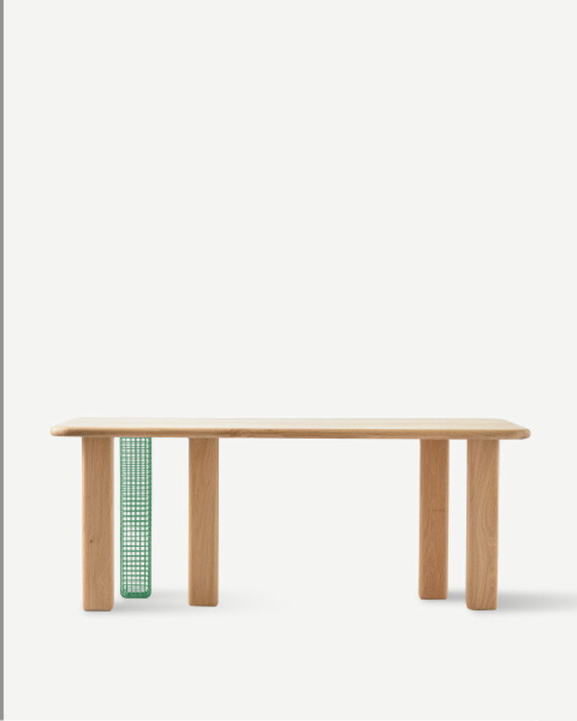 dining table Stilts rectangular natural (FSC 100% certified), Dark brown, pdp