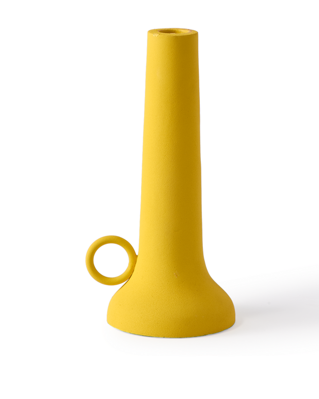 candle holder spartan yellow S, Yellow, large