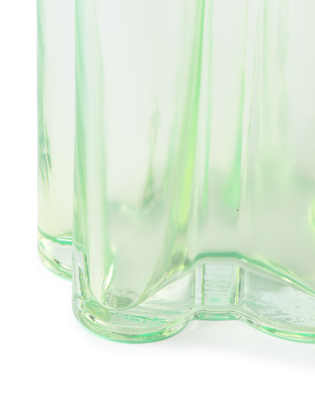 vase metropolis frosted, Olive green, large