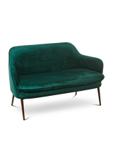 Sofa Charmy velvet blue, Dark green, small
