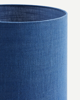 lamp shade Ø35xH60cm dark blue, Dark blue, medium