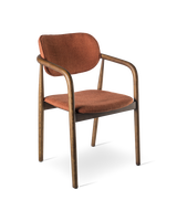 Chair Henry dark grey (FSC 100% certified), Rust red, small