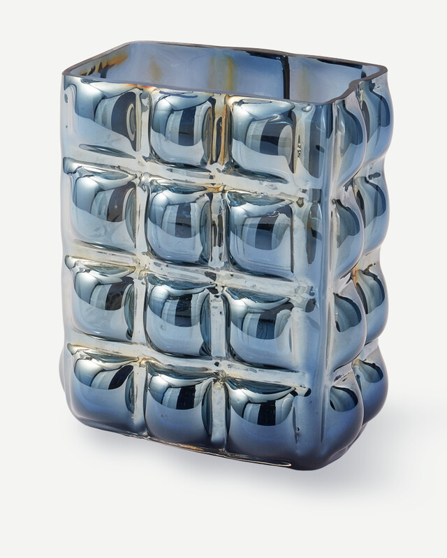 vase bubble white L, Dark blue, pdp