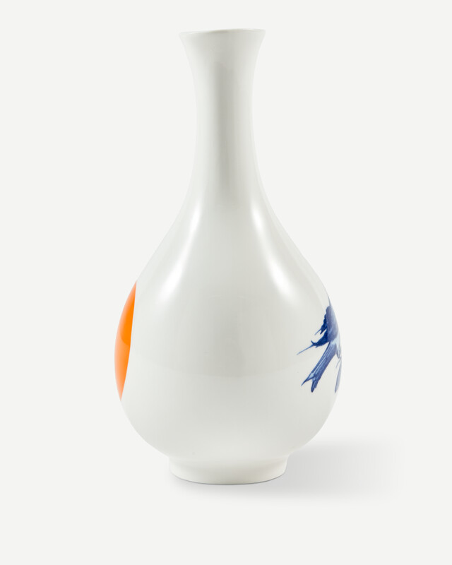 vase small bird orange, Orange, pdp