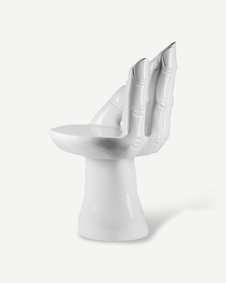 Chair white hand, White, medium