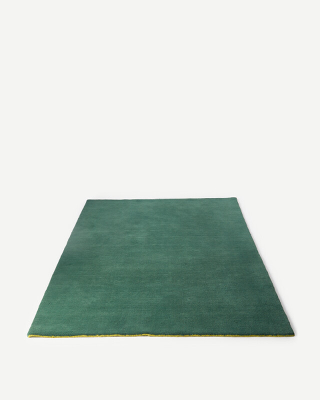 carpet outline dark green / lime 170x240, Dark green, pdp