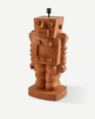 lamp base robot, Cognac, medium