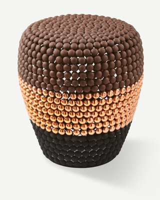 Striped Dot Stool