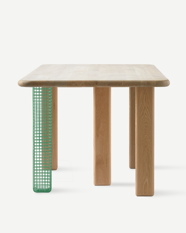 dining table Stilts rectangular natural (FSC 100% certified), Dark brown, pdp