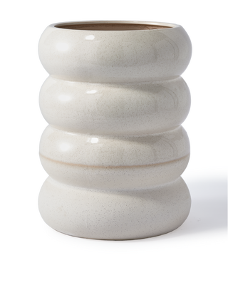 plant pot chubby white, White, medium