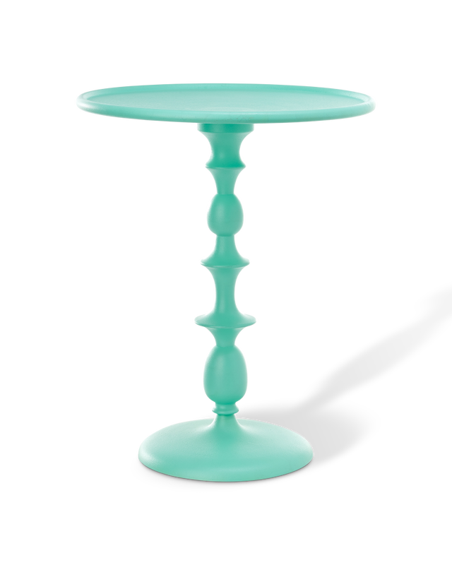 Side table classic dk. green, Turquoise, large