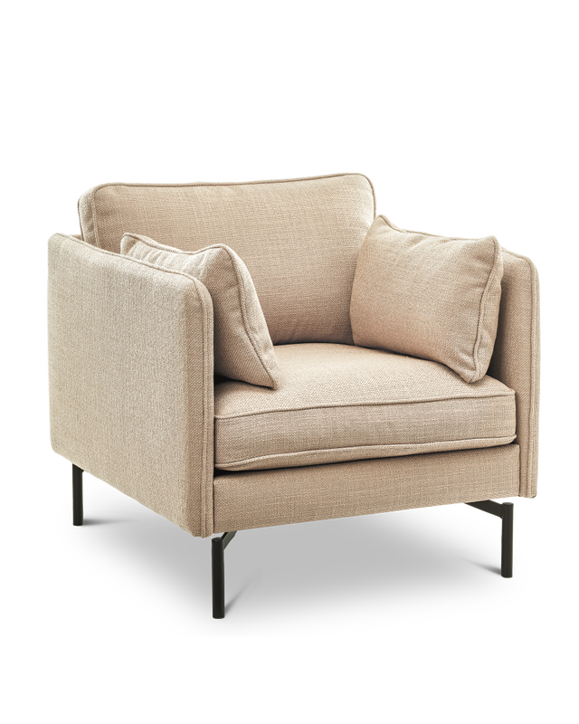 Fauteuil PPno.2 fabric smooth beige, Beige, large