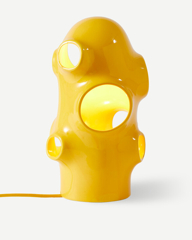 table lamp bulle beige, Orange, pdp