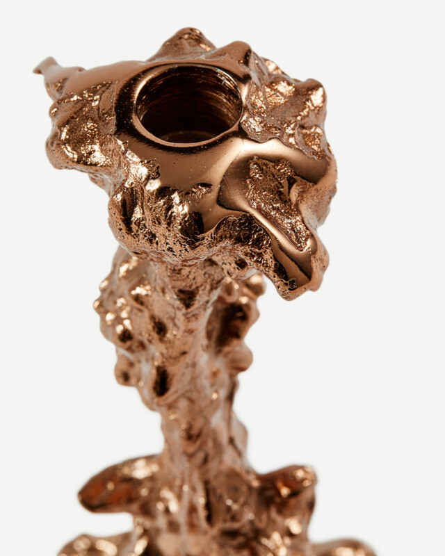 Drip candle holder L, light pink, pdp