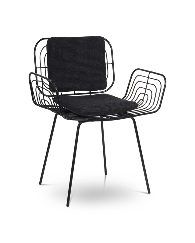 Chair Boston black, Black, large