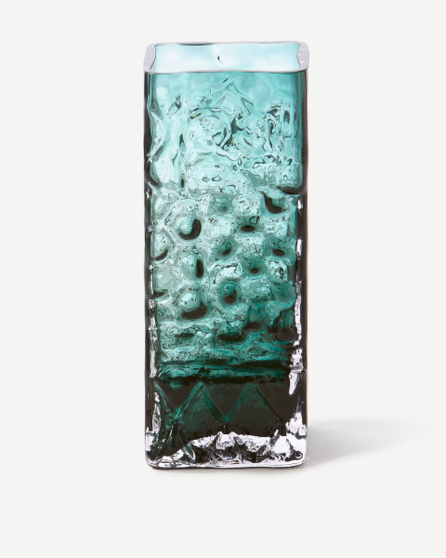 vase relief square clear, Dark Green, pdp