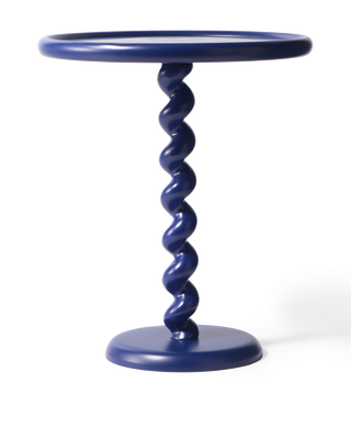 side table twister deep blue, Dark blue, medium