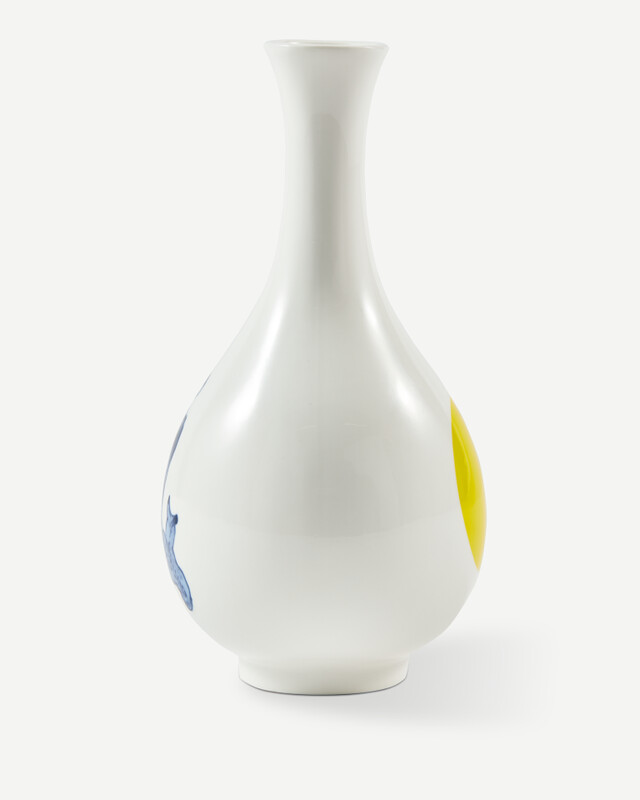 vase small bird orange, Yellow, pdp