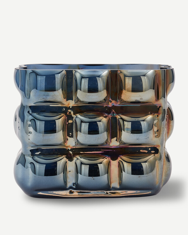 vase bubble white S, Dark blue, pdp