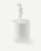 vase bird watching, White, small