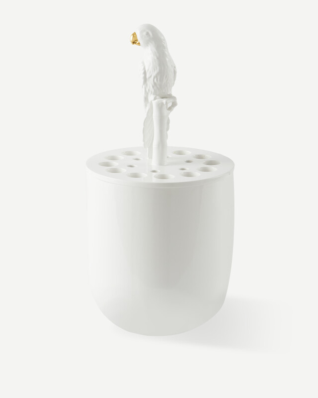 vase bird watching, White, pdp