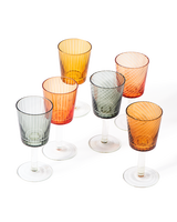 Wine glass library set 6, Multi-colour, small
