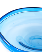 plate clear blue eye L, light blue, small