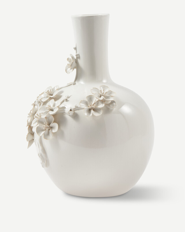 vase 3D buttercup, White, pdp
