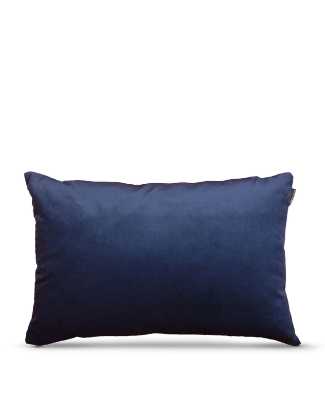 Cushion velvet gold 40x60, Dark blue, large