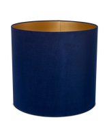 Lamp shade Ø55xH50cm velvet rust, Dark blue, small
