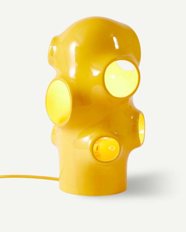 table lamp bulle beige, Orange, pdp