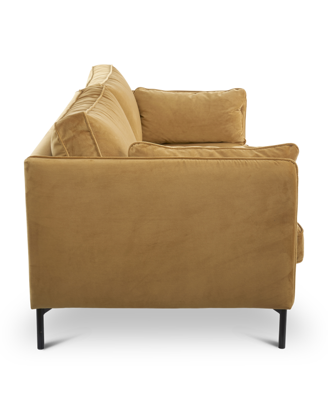 Sofa PPno.2 velvet brown, Gold, large