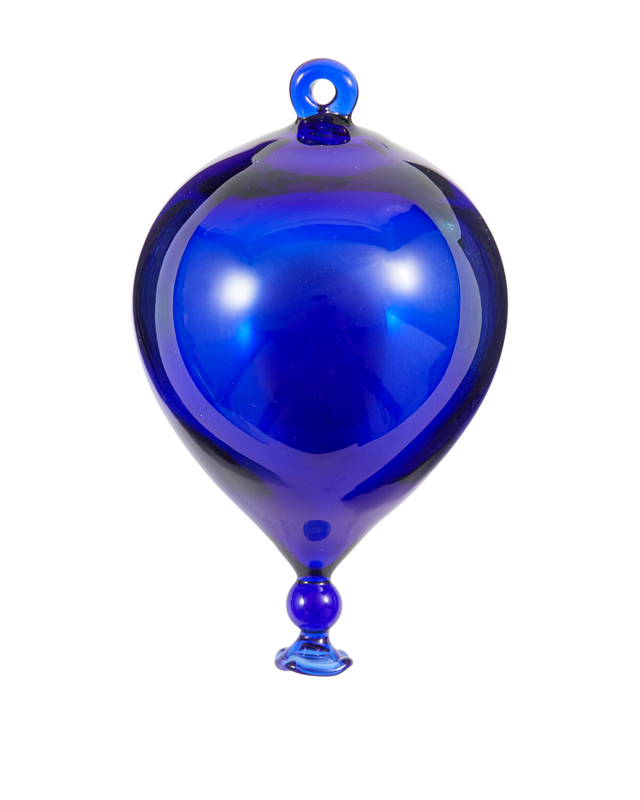 ornaments balloon dark blue set 3, Dark blue, small
