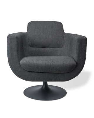 Swivel chair Kirk graphite, Light grey, medium