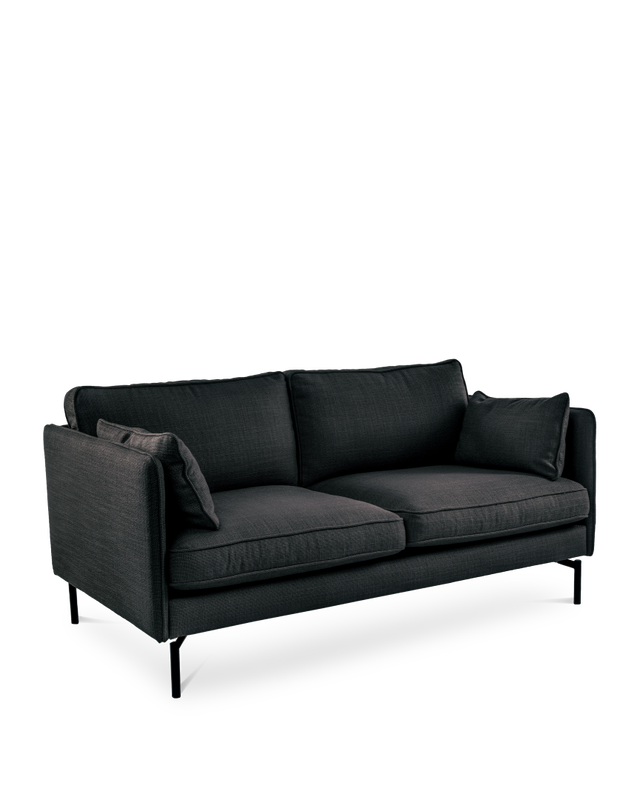 Sofa PPno.2 fabric smooth ochre, Dark grey, large