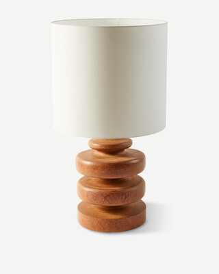 lamp base gouda low, Cognac, medium