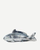 moneybox fish metallic, Dark grey, small