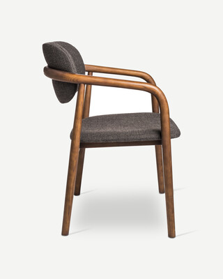 Chair Henry dark grey (FSC 100% certified), Black, medium