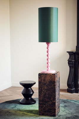 lamp base twister pink, Light pink, medium