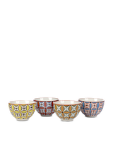 Snack bowl Hippy set 4, Multi-colour, small